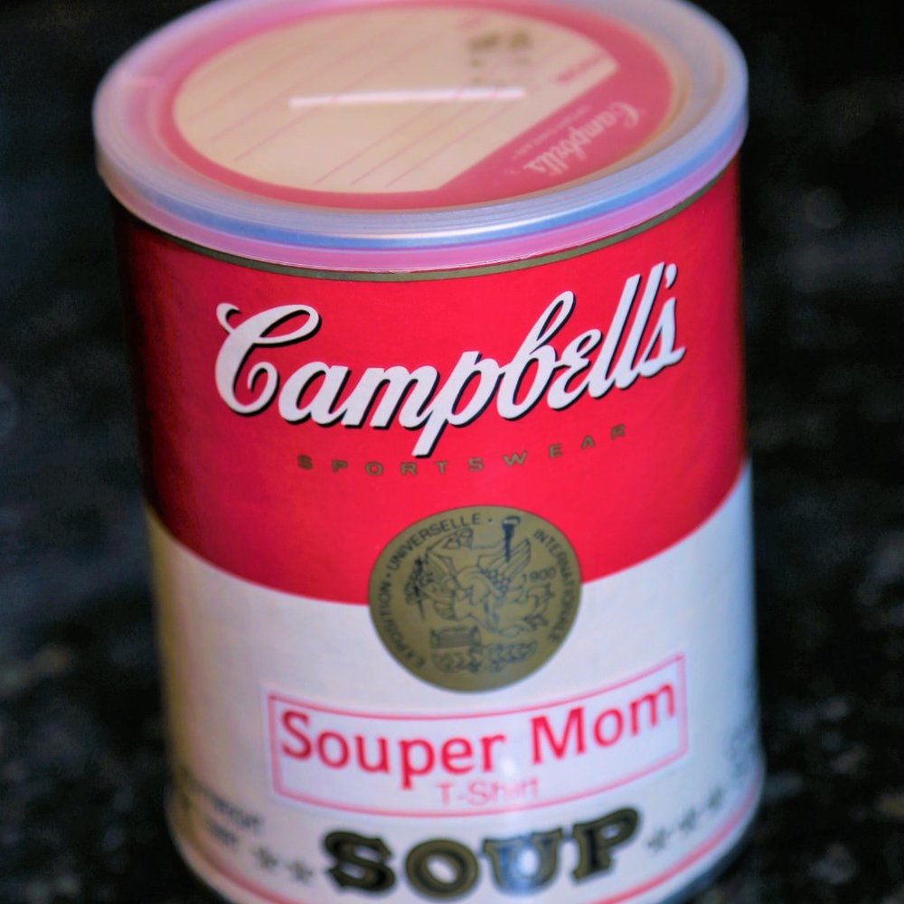 Vintage 1988 Campbell Souper Mom size XXL T-shirt Andy Warhol